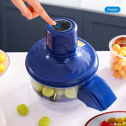 Automatic Electric Fruit Peeler Machine – One-Touch Apple & Potato Peeler | Soqira Bahrain - Soqira