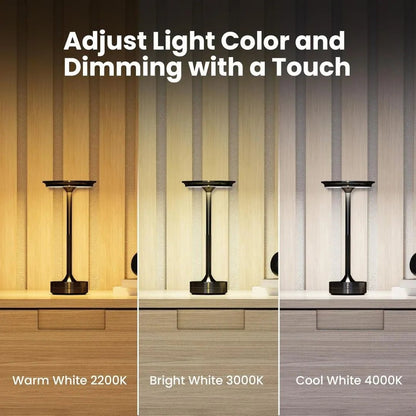 Electric Touch Tabletop Lamp – 3-Way Dimmable LED Desk Light | Soqira Bahrain - Soqira