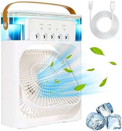 Mini Portable Air Cooler 700ml – 5-in-1 Evaporative Fan with 3 Speed Settings | Soqira Bahrain - Soqira