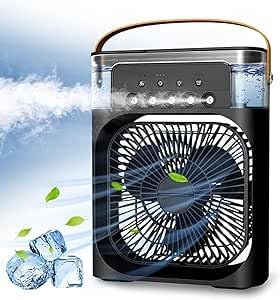 Mini Portable Air Cooler 700ml – 5-in-1 Evaporative Fan with 3 Speed Settings | Soqira Bahrain - Soqira