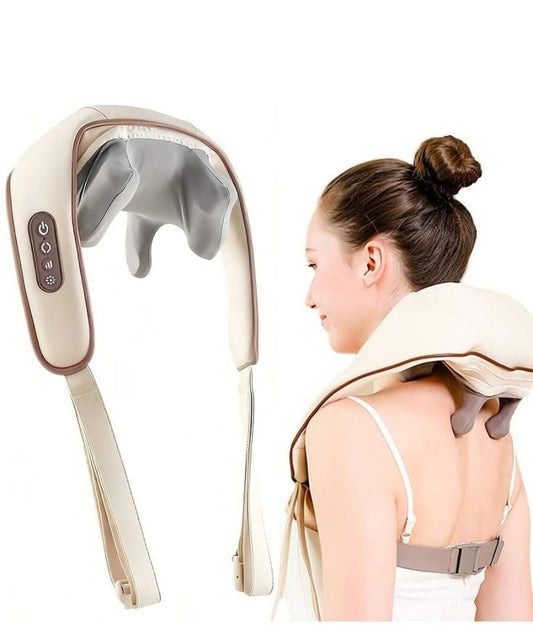 Neck Massager with Heat & Vibration – Cordless Shoulder & Back Pain Relief Massager | Soqira Bahrain - Soqira