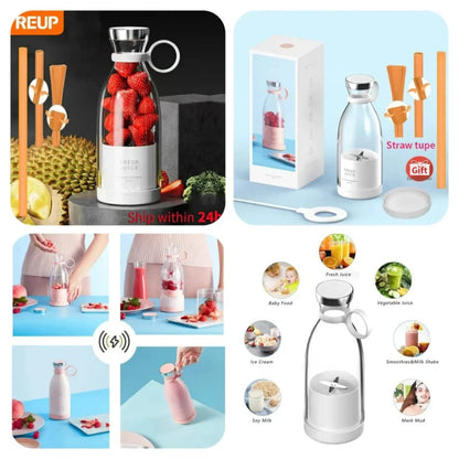 Portable Electric Bottle Juicer – Mini USB Blender for Fresh Shakes & Smoothies | Soqira Bahrain - Soqira